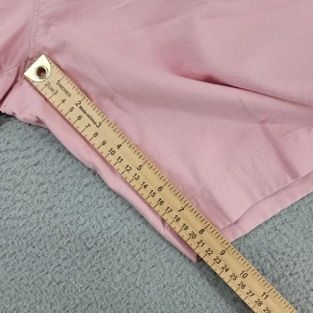 J.CREW Shorts Mens 34 Pink Sunwashed Oxford Chino‎ Preppy Beach Casual Pockets